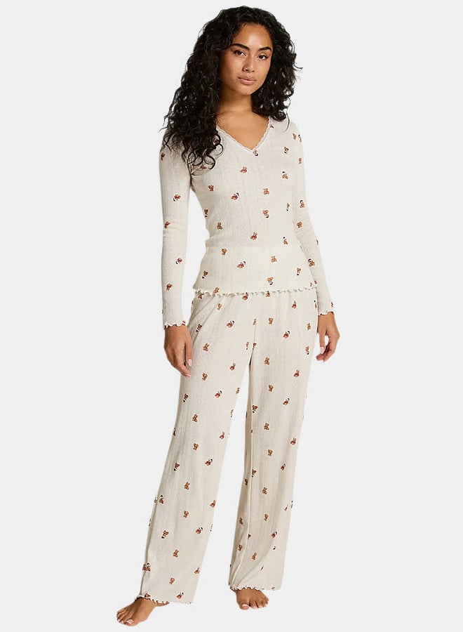 hunkemoller PJ LS POINTELLE BEAR - Image 1