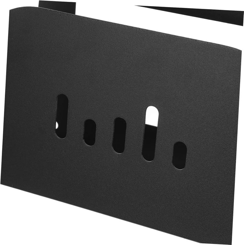 YARNOW Wall-Mounted Scale Storage Rack, Moisture Resistant Small Space Organizer with No-Drill Installation, Multipurpose Holder for Bathroom and Bedroom Scales, Rental Safe Matte Black - Image 4