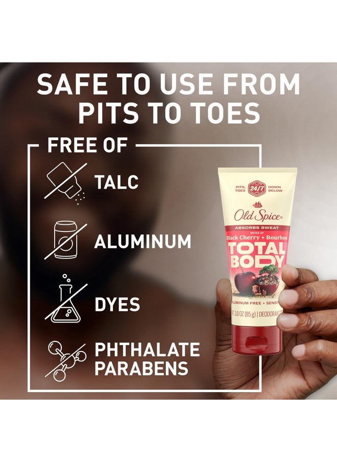 Old Spice - Old Spice Whole Body Deodorant for Men, Total Body Deodorant, Black Cherry + Bourbon Scent, Aluminum Free Deodorant Cream for 24/7 Freshness // Dermatologist Tested Whole Body Deodorant, 3.0 oz - Image 1