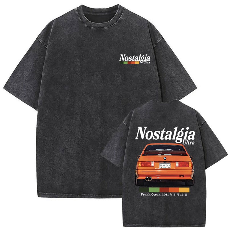 Washed Vintage Frank Fashion T-Shirts Blond Self Control Gra - Image 1