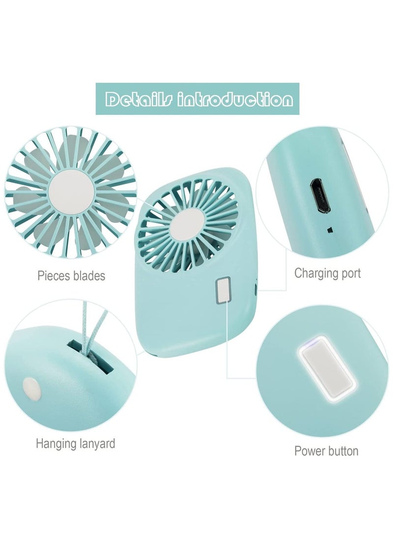 Excefore - Handheld Fan Mini Fan Powerful Small Personal Portable Fan Speed Adjustable USB Rechargeable Eyelash Fan Personal Handheld USB Fan for Outdoor Room Hand Fan for Camping Office Travel - Image 1