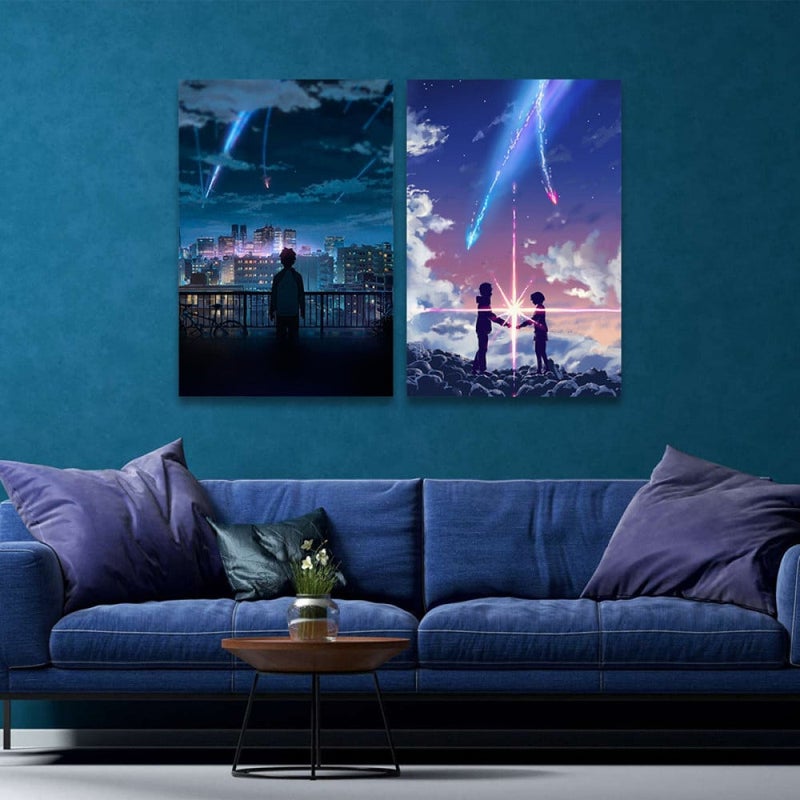 Marktna Two-piece canvas print with anime design - Image 1