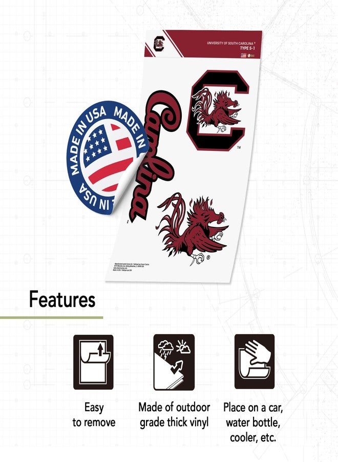 Desert Cactus University of South Carolina Sticker Gamecocks USC Vinyl Decals Laptop Water Bottle Car Scrapbook T5 (Type 5-1) - Image 3