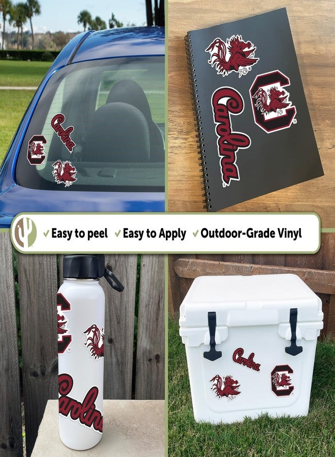 Desert Cactus University of South Carolina Sticker Gamecocks USC Vinyl Decals Laptop Water Bottle Car Scrapbook T5 (Type 5-1) - Image 2