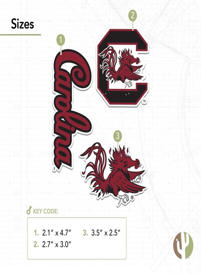 Desert Cactus University of South Carolina Sticker Gamecocks USC Vinyl Decals Laptop Water Bottle Car Scrapbook T5 (Type 5-1) - Image 4