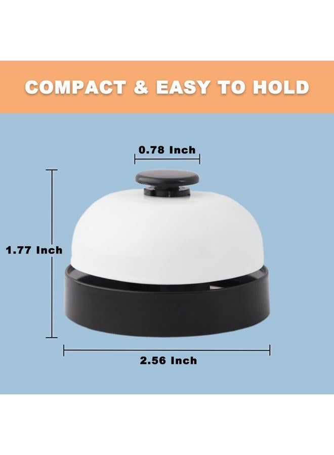 FASIUCHOI 2 PCS Small Call Bell, 2.56 Inch Service Bell, Ring Bell for Service, Dinner Bell, Counter Bell, Desk Bell for Trivia Games, Bells for Dog Training - Image 2