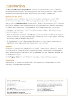 11+ Non-verbal Reasoning Progress Papers Book 2: KS2, Ages 9-12  - Image 1