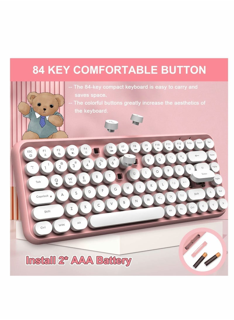 Y&D - Wireless Bluetooth Keyboard, Mini Portable 84-Key, Compatible Android, Windows, PC, Tablet - Image 1