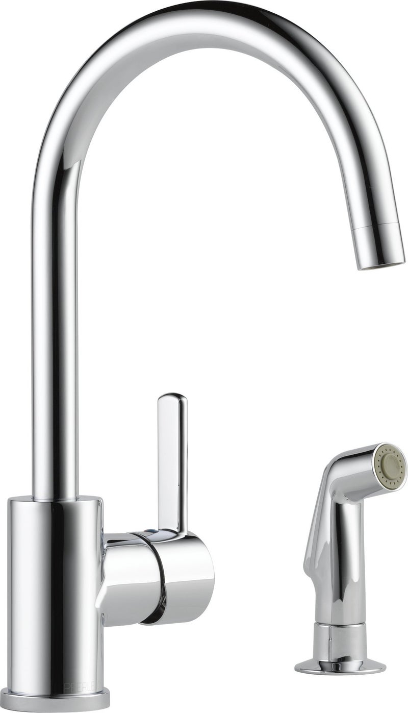 Peerless Precept SingleHandle Kitchen Sink Faucet with Side Sprayer Chrome P199152LF