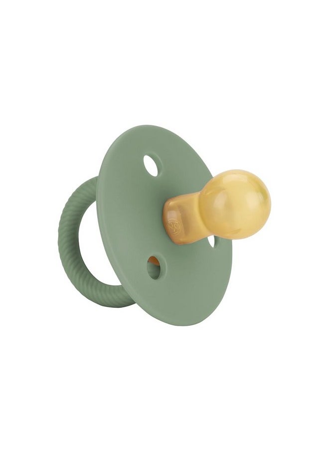 Itzy Ritzy Natural Rubber Pacifiers, Set Of 2 - Natural Rubber Newborn Pacifiers With Cherry-Shaped Nipple & Large Air Holes For Added Safety; Set Of 2 In Succulent & Agave, Ages 0 - 6 Months  - Image 5