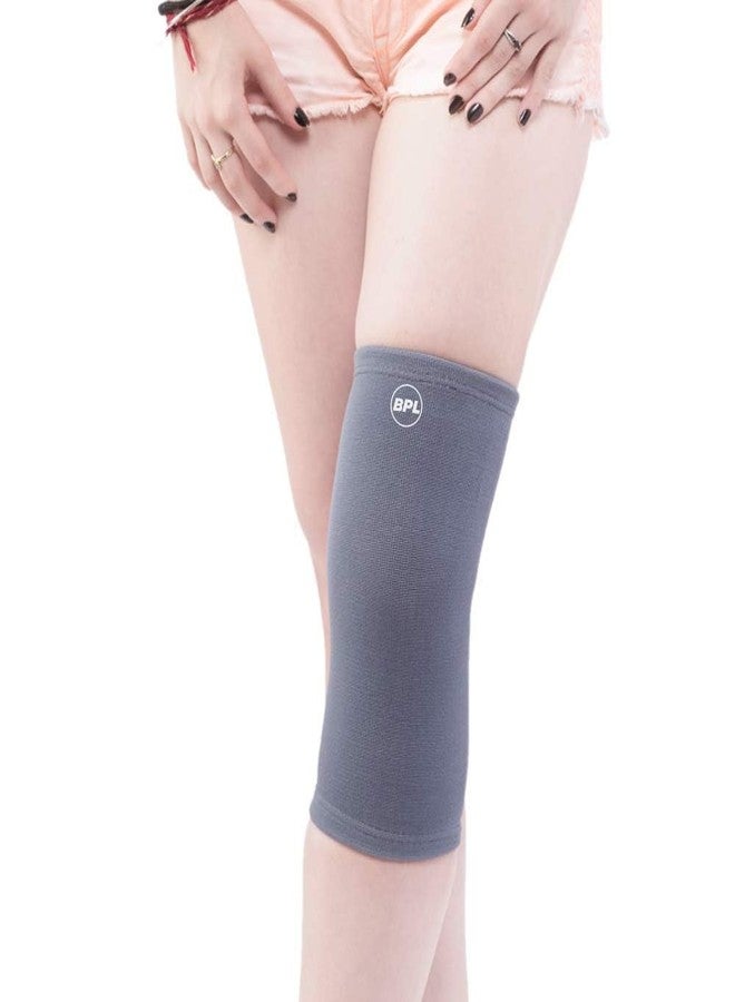 BPL Medical Technologies OrthoCare Nylon Knee Support, Knee Caps, Knee Brace For Knee Pain Relief Products, Knee Pad Leg Sleeves, Gym Squats Knee Belt Knee Support For Men and Women - Grey - XL - Image 1