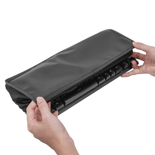 Geekria Tenkeyless TKL Keyboard Dust Cover, Soft Silicone Keyboard Cover for 80% 87 Key Computer Mechanical Gaming Keyboard, Compatible with Logitech G915 TKL (Black) - Image 5