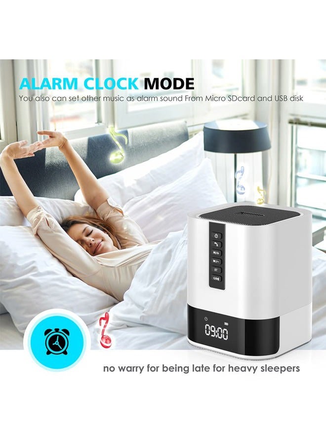 Hetyre Night Light Bluetooth Speaker, 5 in 1 Touch Control Bedside Lamp Dimmable Multi-Color Changing, Bedroom Alarm Clock, Best Birthday Gift Ideas for 10 11 12 13 14 Year Old Teenage Girls/Boys - Image 5