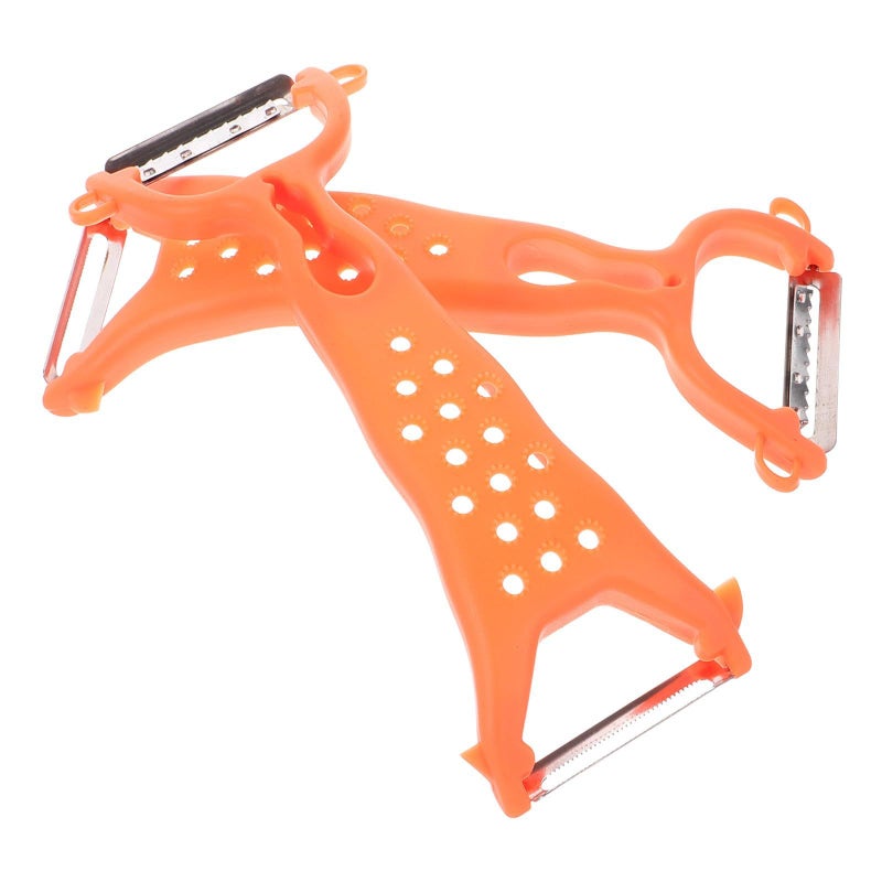 2 Pcs Double Head Vegetable Peelers Stainless Steel Potato Peeler With Ergonomic Handle - Image 2