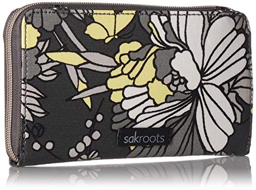Sakroots womens Women's Artist Circle cross body handbags, Slate Floral Blossoms, One Size US - Image 2
