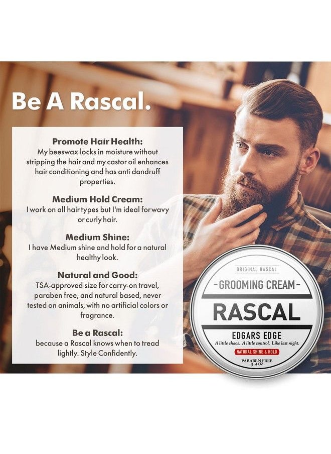 RASCAL Edgars Edge Grooming Cream | Natural Shine & Hold Beeswax & Castor Oil Tsa Friendly Container (Edge Cream 3.4Oz)  - Image 5