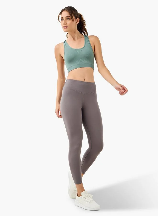 ADOT by Splash Textured Sports Bra with Racerback