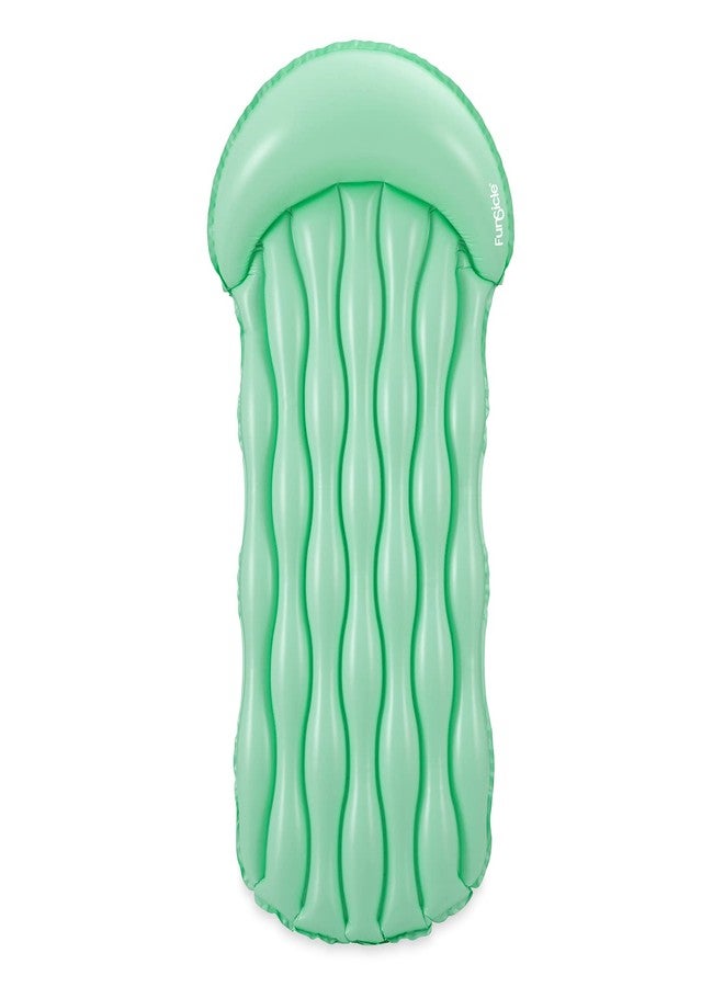 Funsicle 6 ft Simple Zzzz Inflatable Water Mat with Comfortable Headrest - Image 1