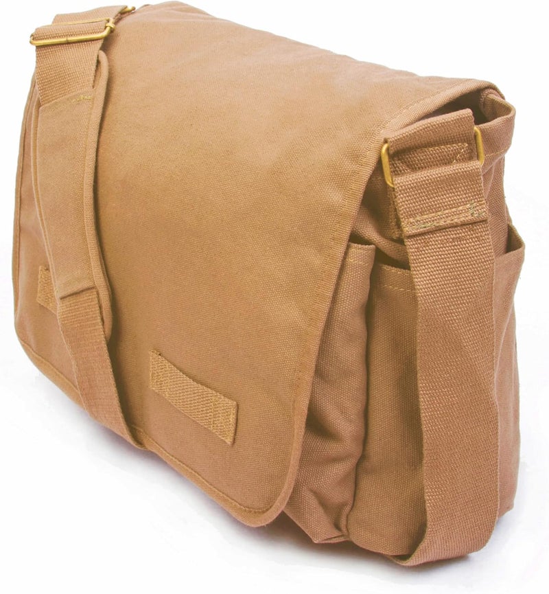 Sweetbriar Classic Vintage Messenger Bag - Original Heavyweight Cotton Canvas Shoulder Bag with Upgraded Features - Image 2