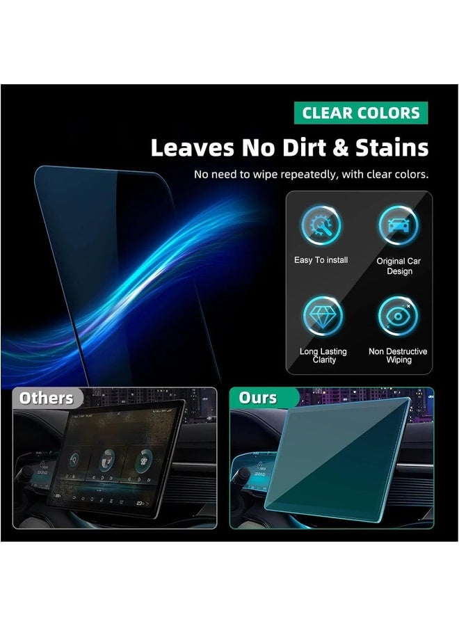 Ecosystem Screen Protector Compatible with 2024 2025 2026 BYD Song Plus Accessories Touch Tempered Glass,Navigation 15.6" Cover Anti-scratch Film,Dashboard 10.25" - Image 2