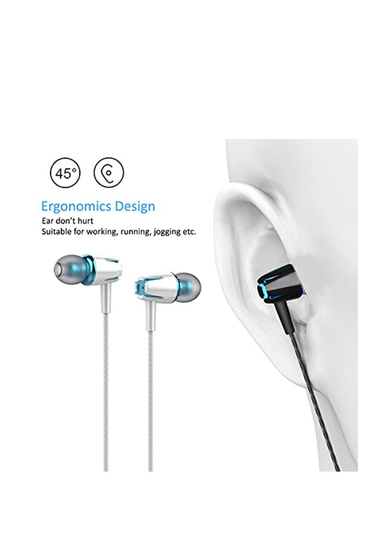 SYOSI - Earbuds Headphones,  with Remote & Mic, Earphones Wired Stereo in-Ear Bass for iPhone, Android, Smartphones, for iPod, for iPad, MP3, Fits for All 3.5mm Interface (5 Pack) - Image 1