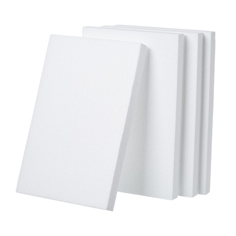 Crafare 12X8X1 Inch Craft Foam Blocks 4 Pack Polystyrene Foam Sheet Rectangle Foam Blocks for Arts School Projects Sculptures Floral Arrangements Modeling and Centerpieces - Image 2