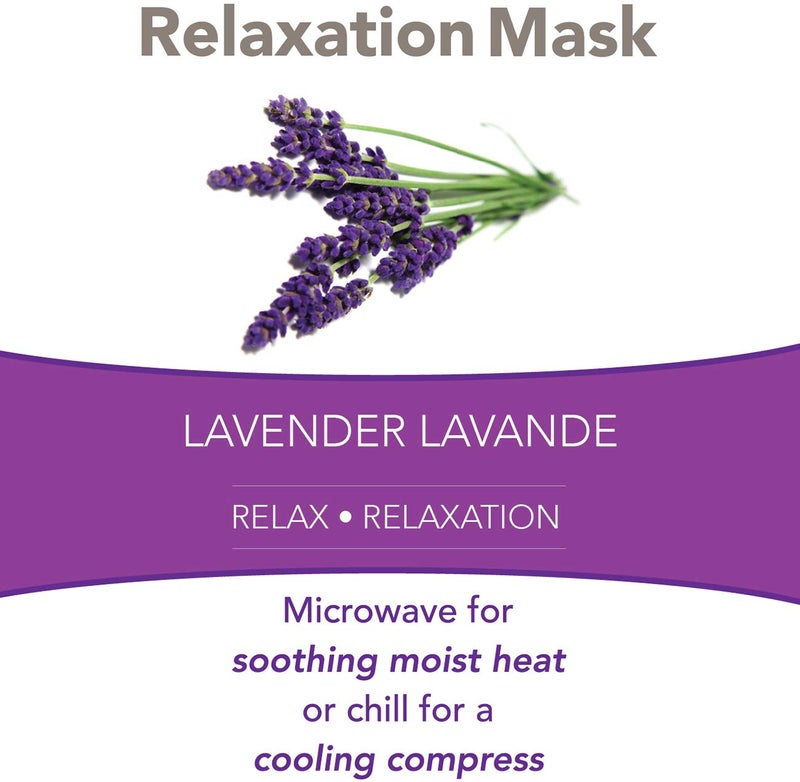 Bed Buddy Aromatherapy Eye Mask with Warm and Cold Therapy for Stress Relief - Microwave-Safe Eye Pillow & Sleep Mask, Purple, Lavender Scented - Image 4