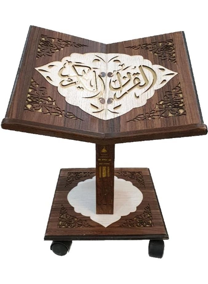 Contex Wooden Quran stand with movable floor (Al-Furqan Stand) - Image 1