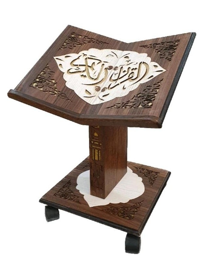 Contex Wooden Quran stand with movable floor (Al-Furqan Stand) - Image 2