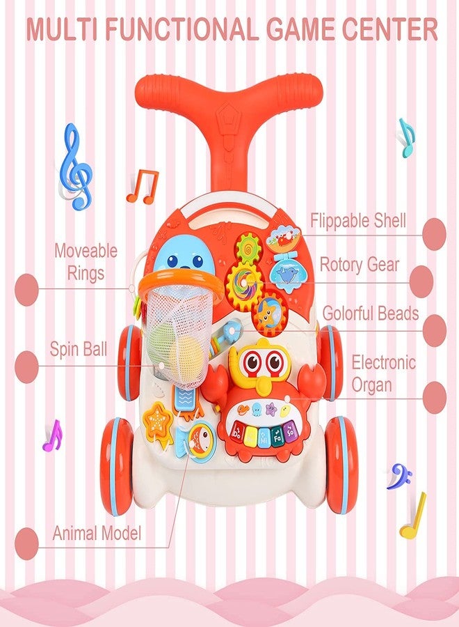 Glaceon Sit-to-Stand Learning Walker,2 in 1 Educational Push Toy for Babies,Lighting and Music, Story Phone, Piano, Educational Toys,Baby Music Toy Set-Kids Educational Games - Image 3