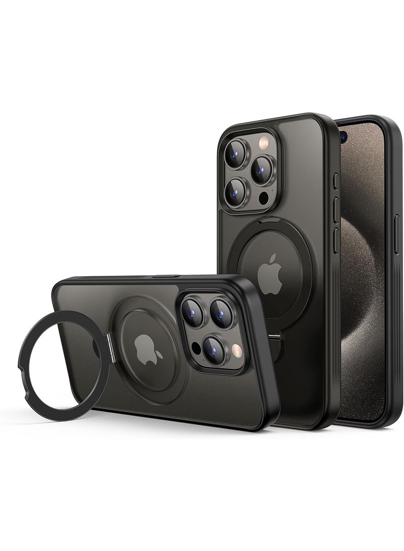 يو جرين حافظة ايفون 15 برو ماكس ماج سيف بحامل أفقي ورأسي قابل للتعديل، ظهر غير لامع مضاد لبصمات الأصابع، مضاد للسقوط بدرجة ميل، مقاوم للصدمات مغناطيسي نحيف مضادة للأصفرار لايفون 15 برو ماكس 6.7" - Image 1