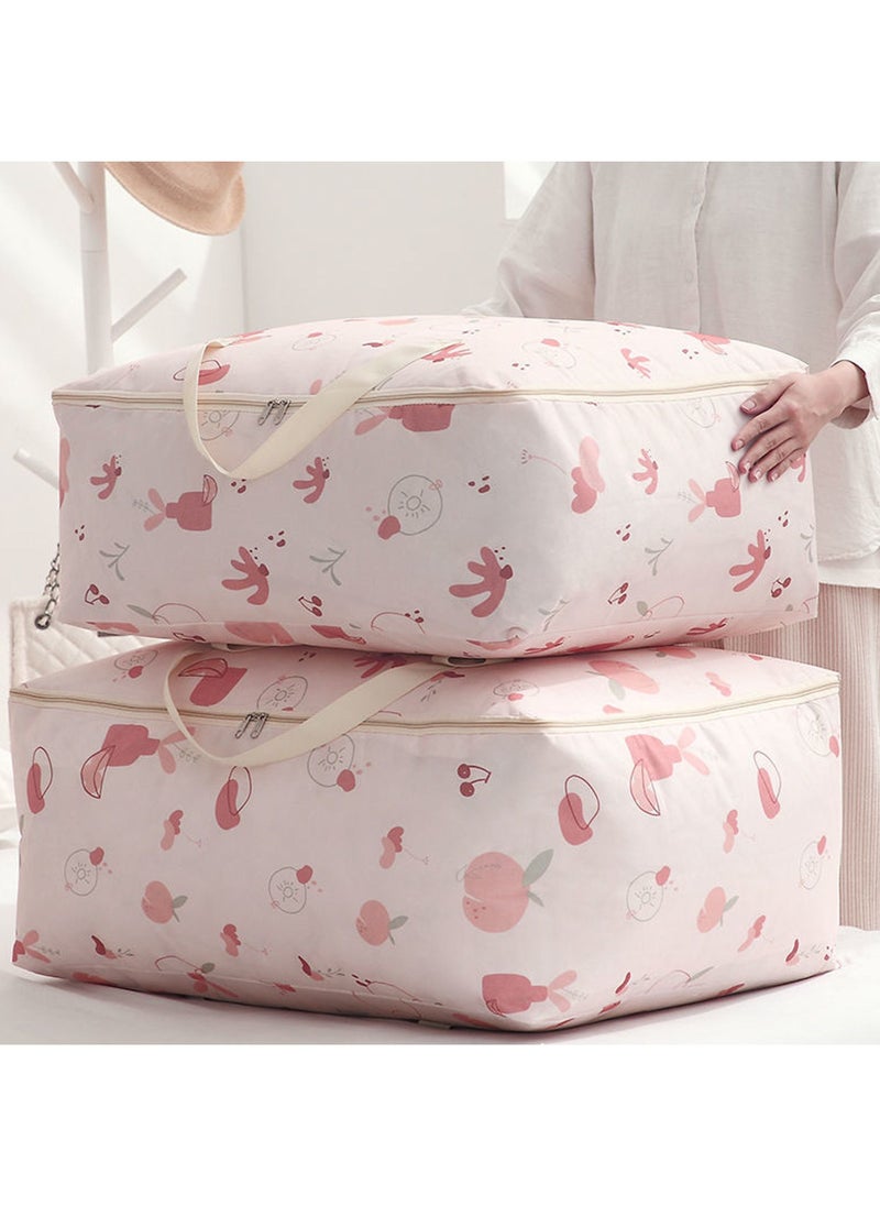 Swift 4 Pcs Large Clothes Storage Bags, Moving Bags, Foldable Blanket Storage Bags for Organizing Bedroom, Closet, Clothing, Sweater, Organization Storage with Zip and Handle  - Image 4