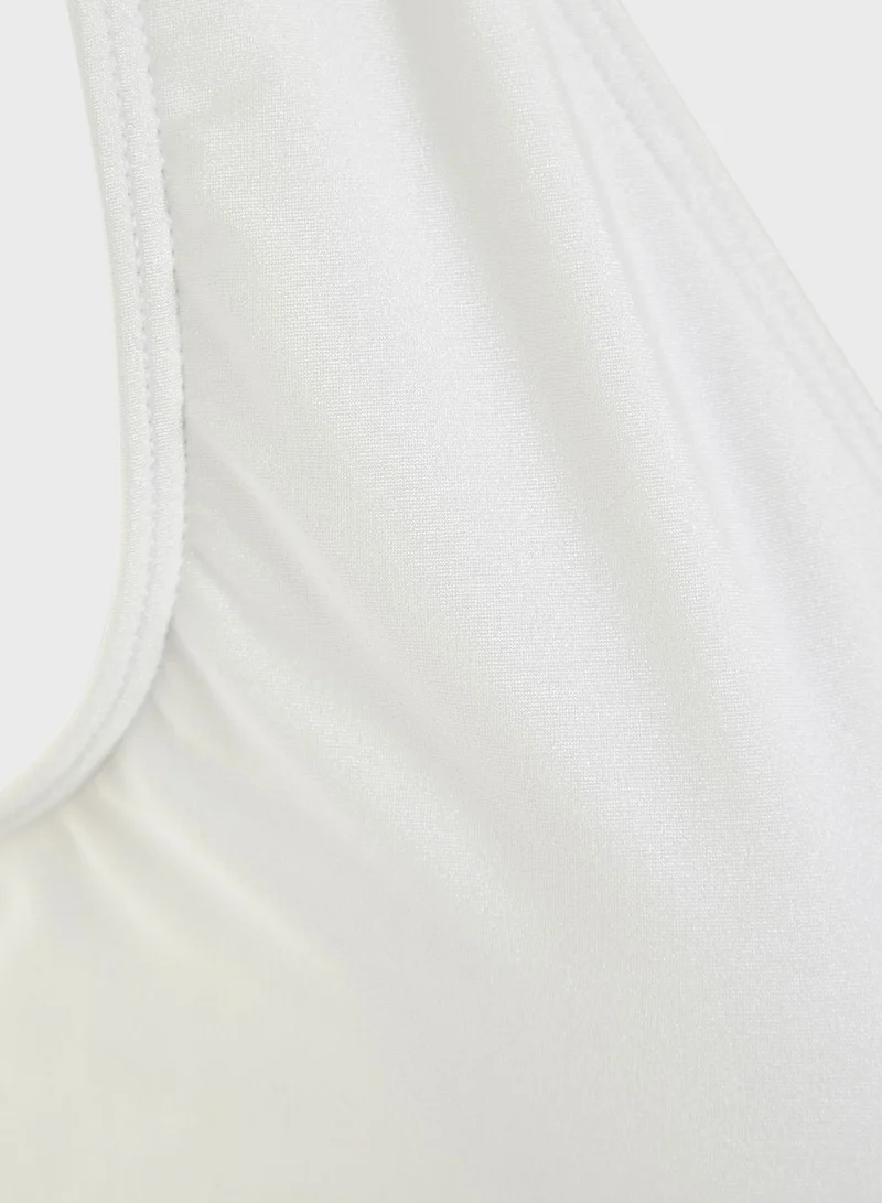 SOUTH BEACH Plunge Bikini Top & Bikini Bottom Set