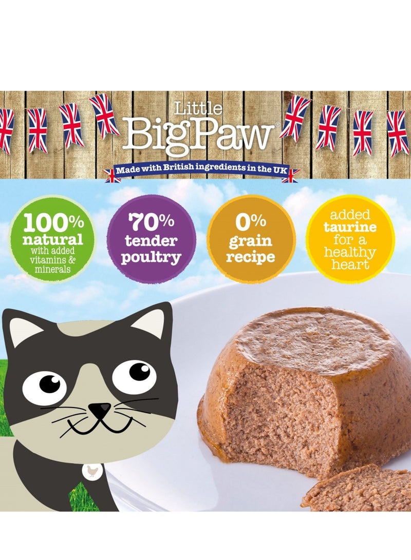 Little Big Paw Gourmet Turkey Mousse Cat And Kitten Wet Food 8X85G - Image 2