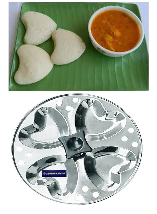 TENNYSON Stainless Steel Three Plate with Hearts sahaped 12 idlies (Cook in Any Vessel) - Image 4