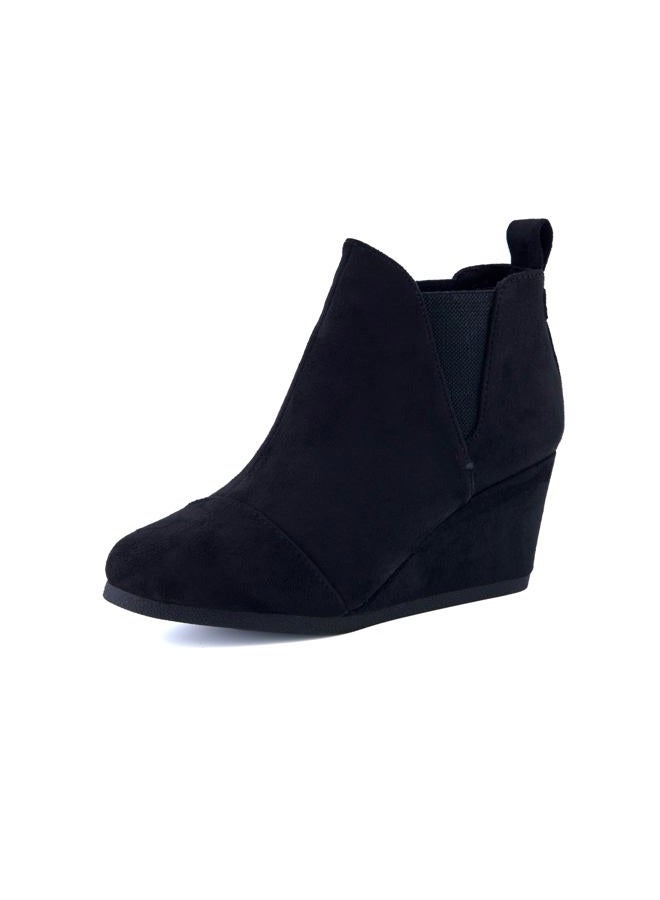 Dune London Women's Zoey Wedge Bootie +Wide Width Available, Black, 9 - Image 1