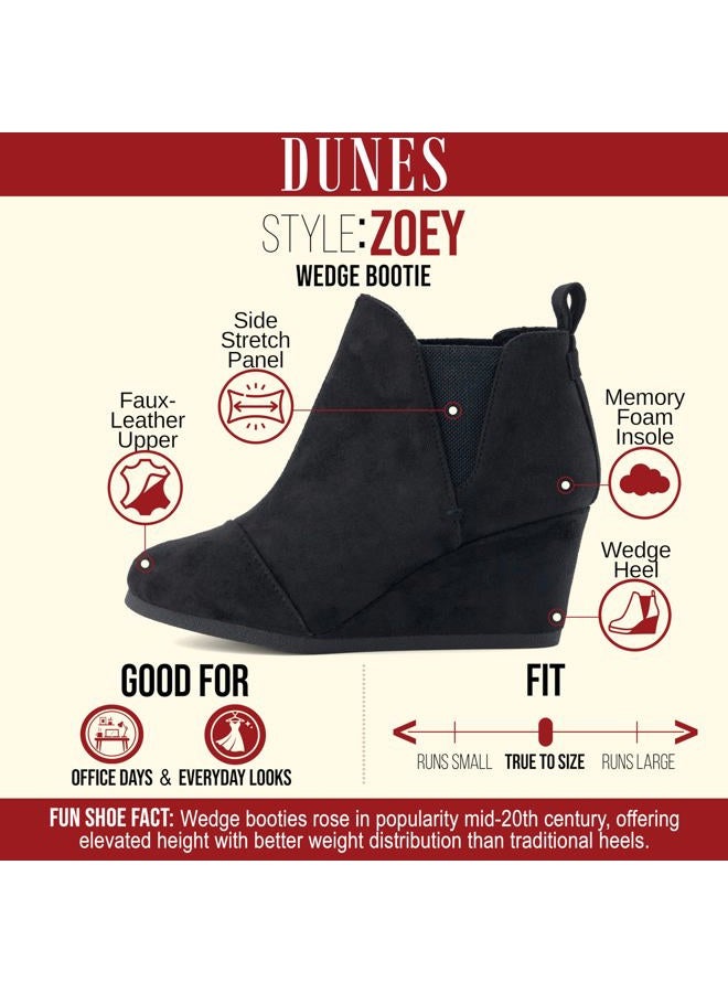 Dune London Women's Zoey Wedge Bootie +Wide Width Available, Black, 9 - Image 4