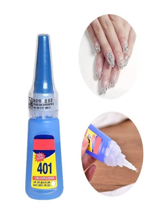 Brille Bee "Brille Bee 401 Nail Art Glue - Rapid Fix Instant Fast Adhesive, Super Strong Multi-Purpose Glue - Pack of 2" - Image 3