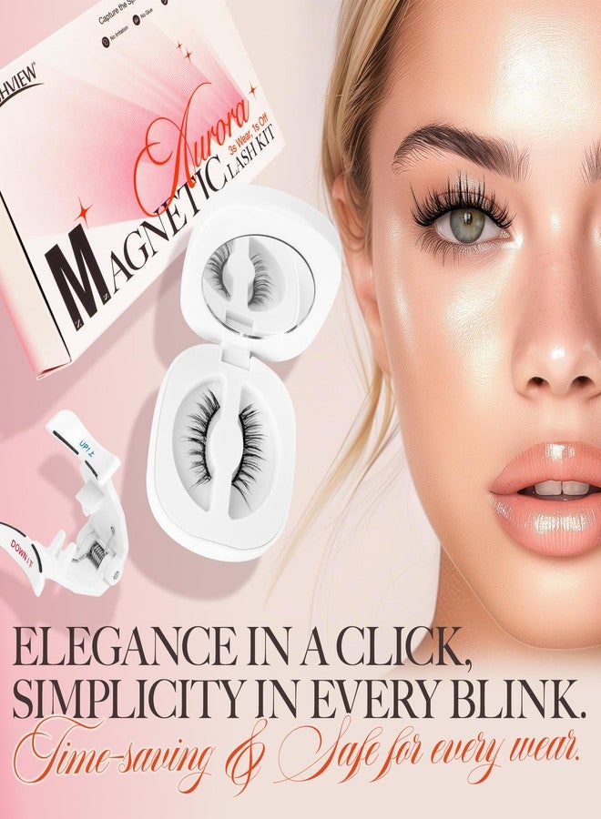 LASHVIEW Magnetic Eyelashes with Applicator,Reusable Soft Magnetic Eyelashes Natural Look, No Glue Needed RCM02-N - Image 4