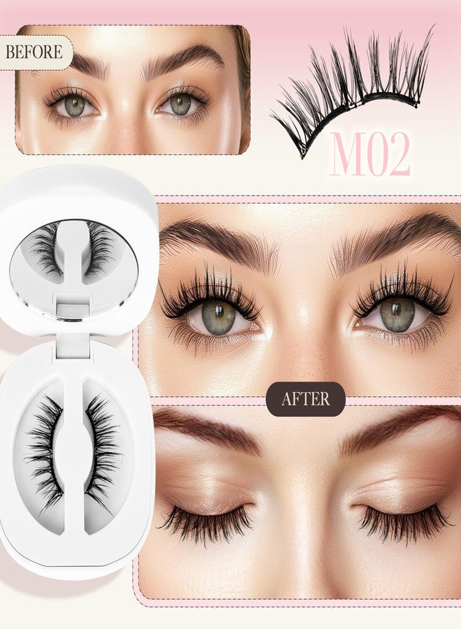 LASHVIEW Magnetic Eyelashes with Applicator,Reusable Soft Magnetic Eyelashes Natural Look, No Glue Needed RCM02-N - Image 2