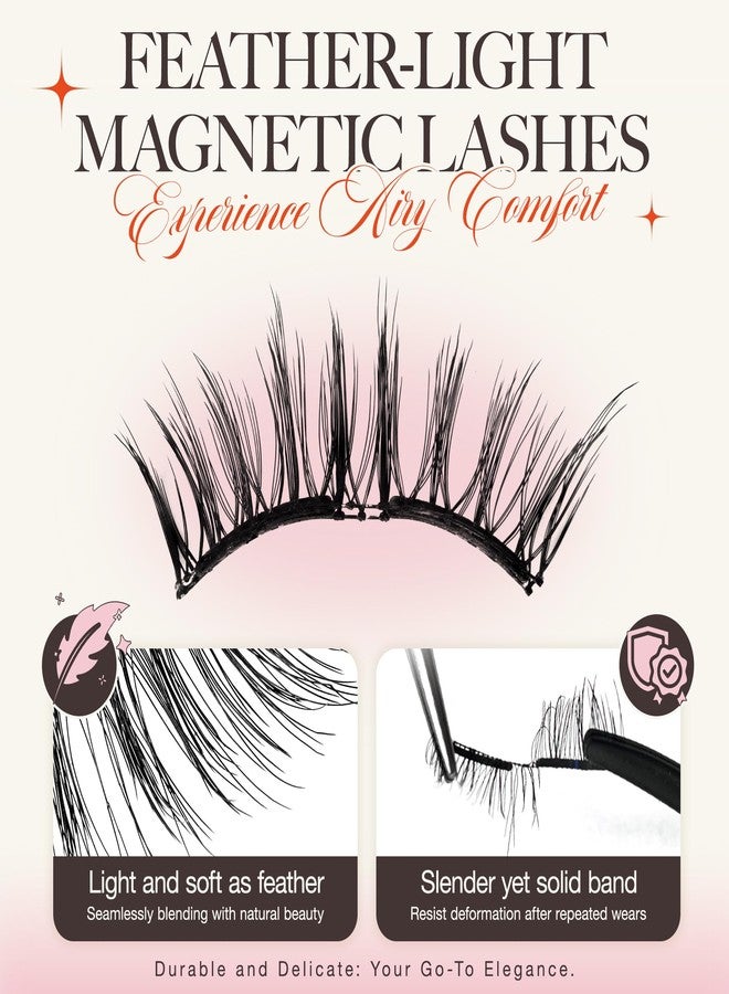 LASHVIEW Magnetic Eyelashes with Applicator,Reusable Soft Magnetic Eyelashes Natural Look, No Glue Needed RCM02-N - Image 5