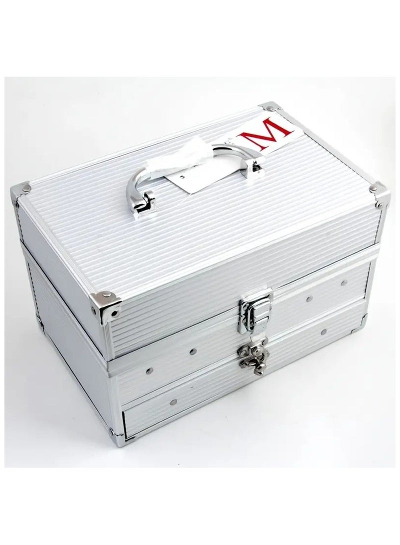 مس روز 132 لون مجموعة ماكياج قابلة لإعادة الاستخدام مجموعة علبة ماكياج من الألومنيوم مع مستحضرات التجميل فرش ماكياج ظلال العيون مسحوق الحاجب أحمر الشفاه - Image 5