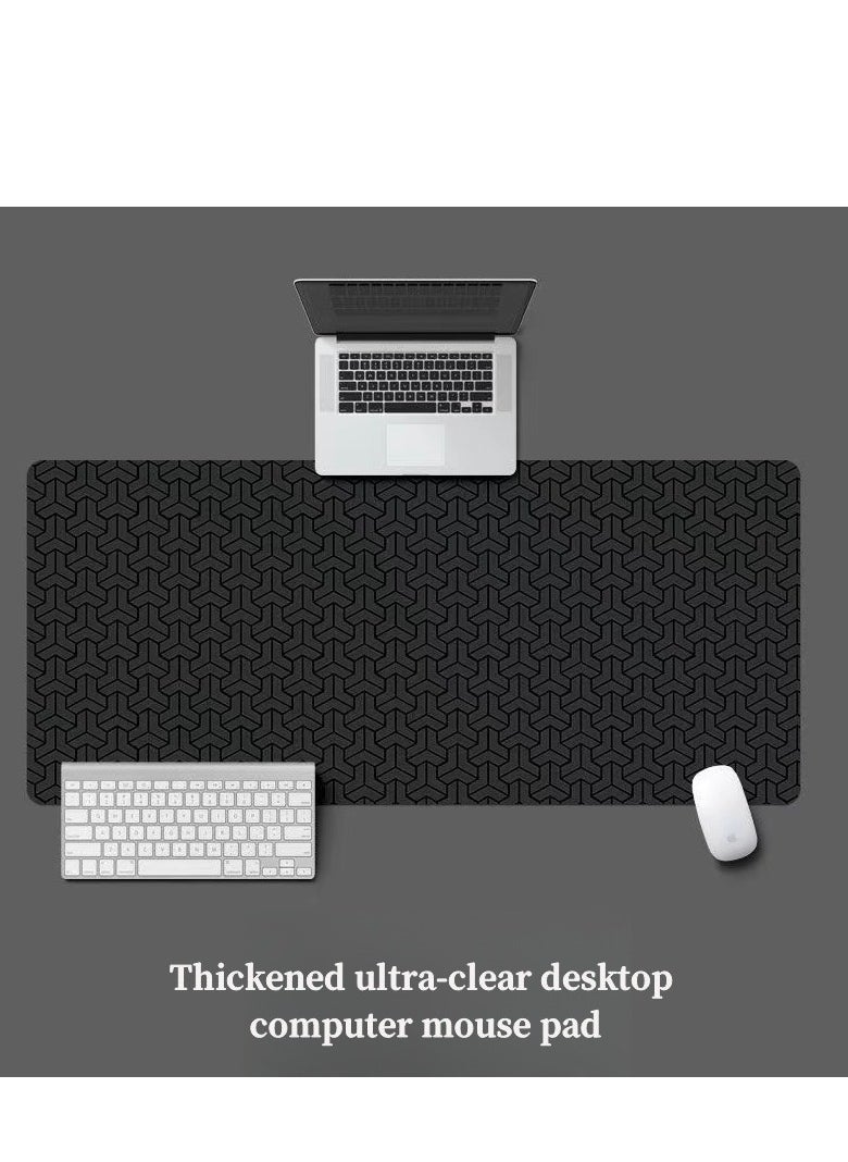 800x400x2mm Large Mouse Pad Extended Gaming Non-Slip Rubber Base Office Desk Double-sided Color Matching Mouse Pad Keyboard Mouse Pads Black