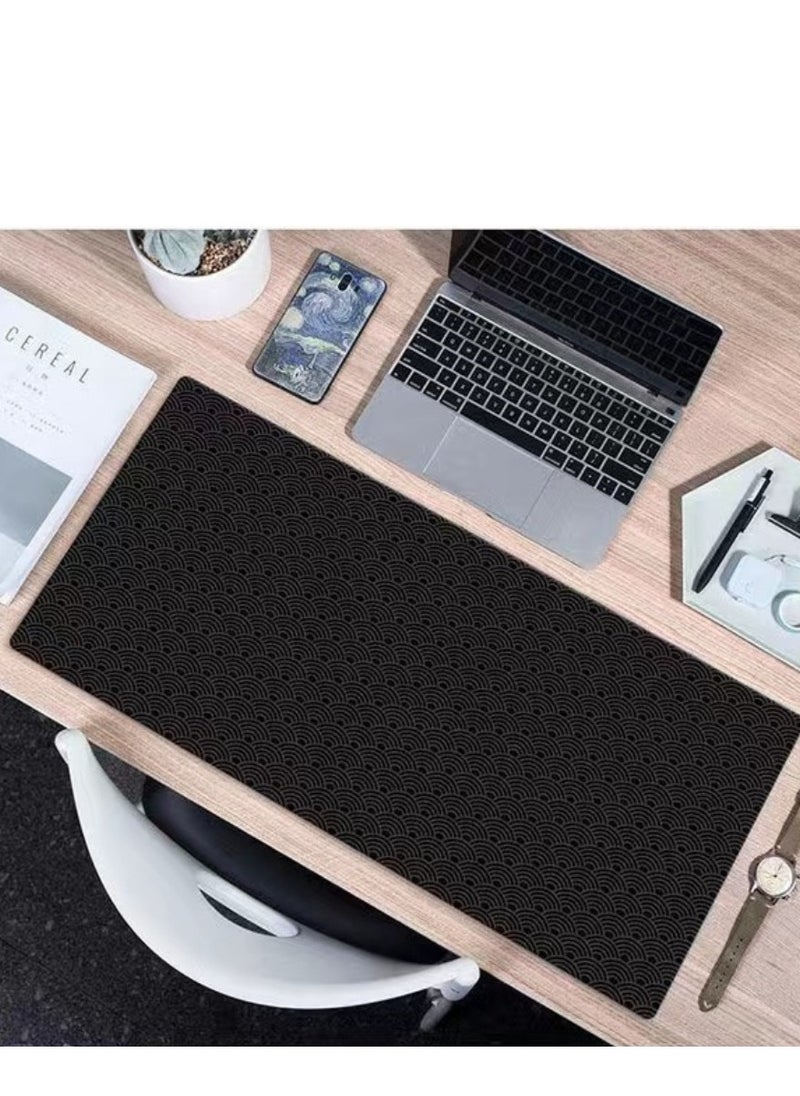 800x400x2mm Large Mouse Pad Extended Gaming Non-Slip Rubber Base Office Desk Double-sided Color Matching Mouse Pad Keyboard Mouse Pads Black