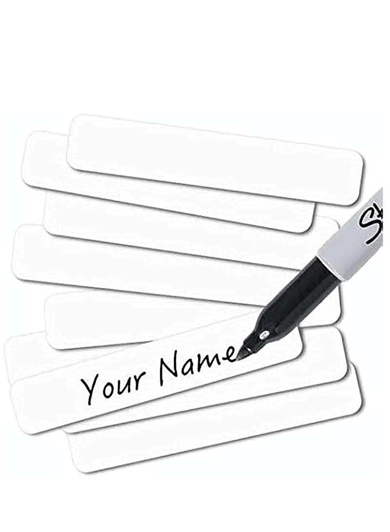 Premify 54pcs Name Labels School, No-Iron Clothing Labels For Shirt/Bottle/Lunch Box, Bags Etc, 45x14mm Writable Self Adhesive Name Labels for Nursery Daycare, Washable & Dryer Safe - Image 1