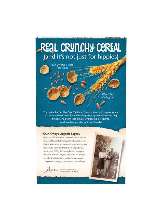 Nature's Path Organic Flax Plus Multibran Flakes Cereal, 13.25 oz (Pack of 1), Non-GMO - Image 2
