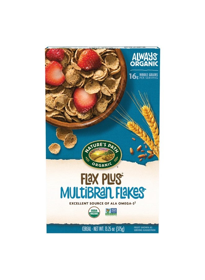 Nature's Path Organic Flax Plus Multibran Flakes Cereal, 13.25 oz (Pack of 1), Non-GMO - Image 1