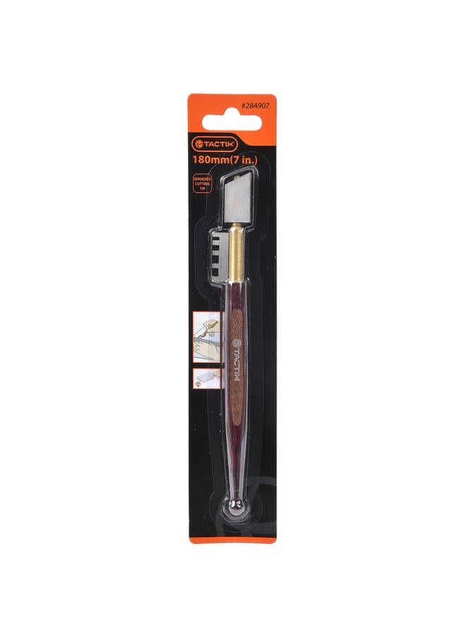 Tactix Deluxe Cutter Glass Brown and Silver 7inch - Image 2