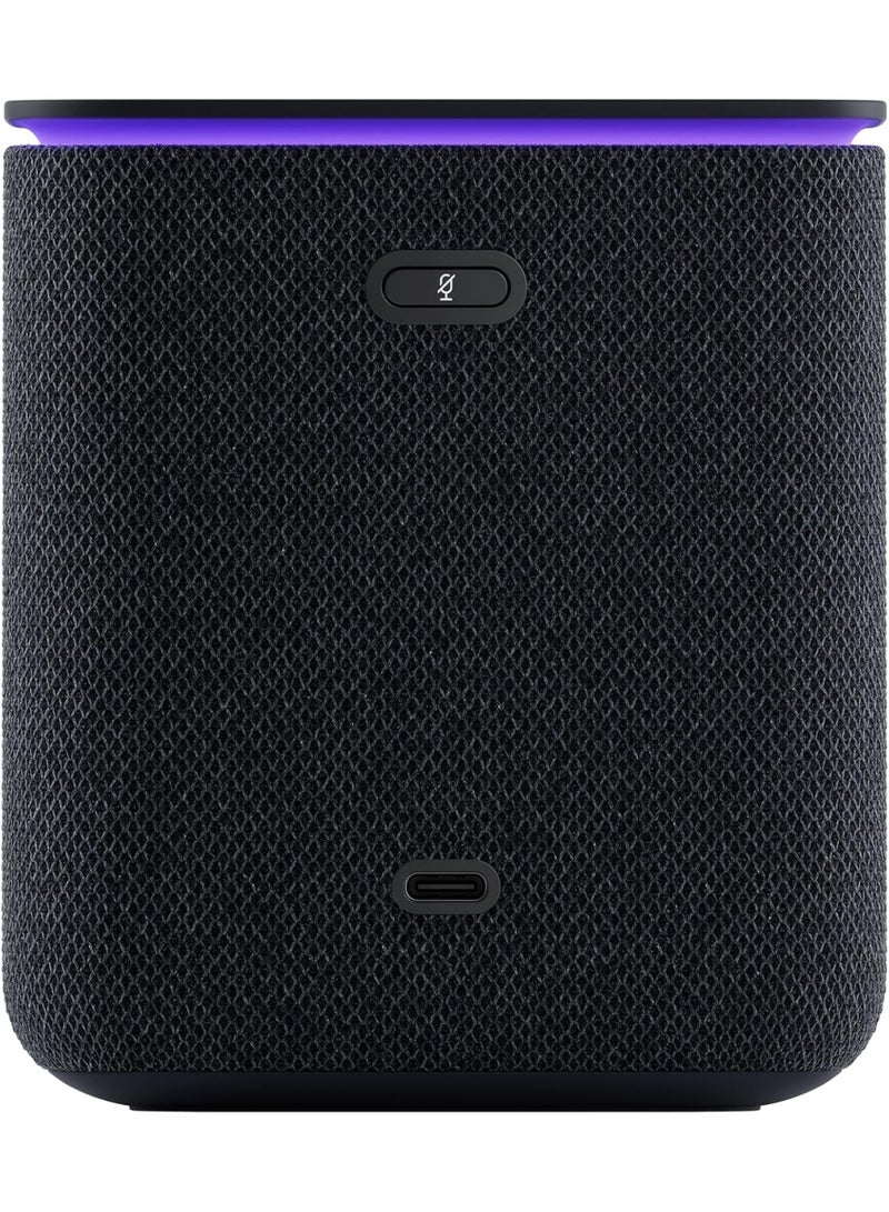 Yango Yasmina Midi | Smart AI Speaker | Premium Sound, Deep Bass & Stereo Pairing | Speaks English & Arabic | YangoPlay unlimited Movies, Series, Music, Quran | Kids Teacher & Translator | Black - Image 2