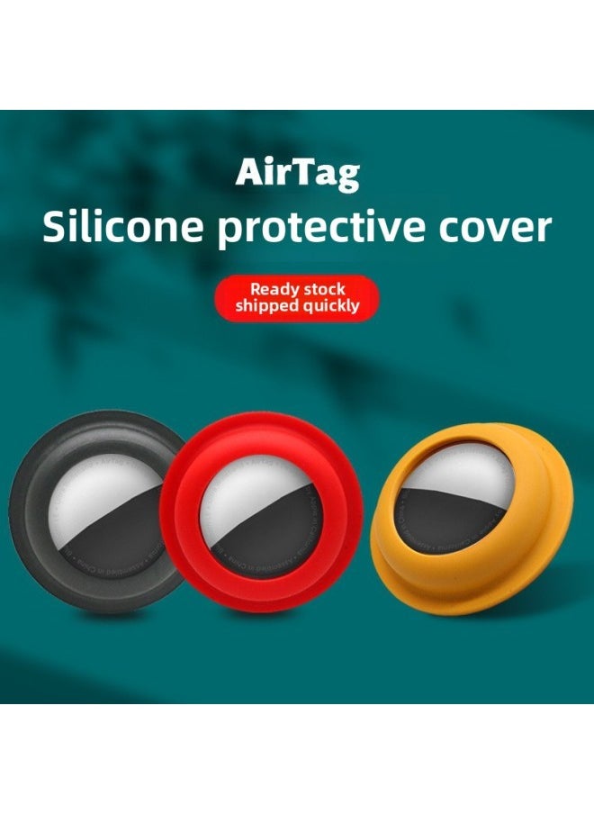 Generic - Applicable To For Apple AirTag Protective Cover For Iphone Tracking Positioning Adhesive Liquid Four-in-one Silicone Tags Shell-Color:02-Applicable Model:For Apple Airtag - Image 1